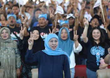 Di hadapan tim pemenangannya, Khofifah ucapkan selamat bertugas Prabowo-Gibran dan terima kasih Jokowi