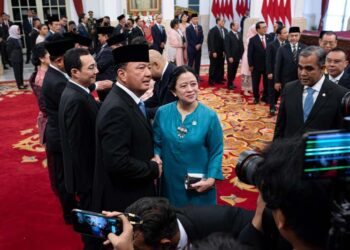 Hadiri pelantikan Menteri Kabinet Prabowo, Puan tekankan bersama-sama bangun bangsa