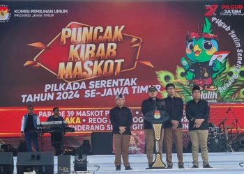Puncak kirab Maskot Pilkada serentak, KPU Jatim berharap partisipasi masyarakat di Pilkada tinggi