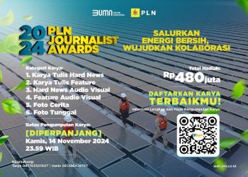 PLN Perpanjang Waktu Pendaftaran PLN Journalist Award 2024 hingga 14 November untuk Akomodasi Antusiasme Jurnalis