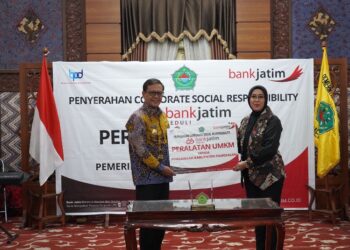 Dukung Kemajuan UMKM, Bank Jatim Salurkan CSR Ke Pemkab Pamekasan