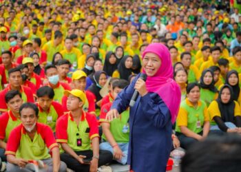 Kinerja dan prestasi terbukti, ribuan pekerja pabrik furniture Sidoarjo mantab coblos Khofifah-Emil