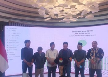 Rekap data C hasil Pilkada serentak Jatim di data center KPU Jatim sudah mencapai 99 persen