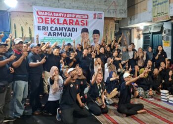 Warga Banyu Urip deklarasi dukung ErJi: Kotak kosong menang halusinasi!