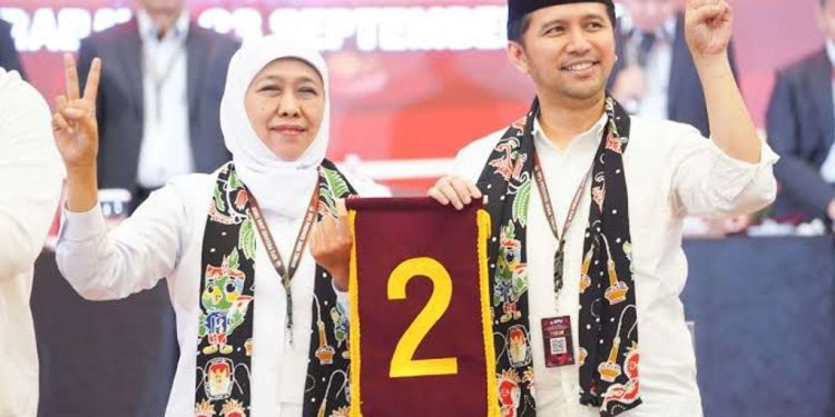 Survey LSI Deny JA, Elektabilitas Khofifah-Emil capai 67 persen