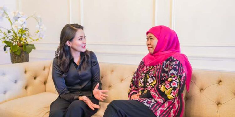 Belajar kesuksesan Khofifah pimpin Jatim, Cagub terpilih Malut, Sherly Laos silaturrahmi ke kediaman Khofifah