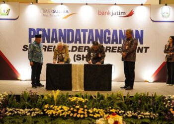 Tanda tangani SHA, Bank Sultra resmi jadi bank ke lima yang berKUB dengan Bank Jatim
