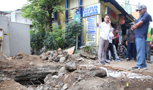 Penangan banjir Surabaya berlanjut hingga 2026