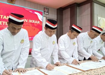 Lima Napiter Lapas Surabaya ikrar setia NKRI