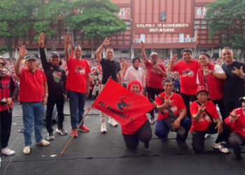 Surabaya kandang Banteng, PDIP: Terimakasih sudah mendukung Risma-Gus Hans dan ErJi