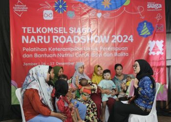 Telkomsel Salurkan CSR Nutrisi untuk Ibu dan Balita serta Pelatihan Keterampilan di Jember