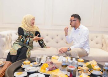 Diskusi bareng Wamen Giring Ganesha, Khofifah rekomendasikan pengembangan area Majapahit di Trowulan dan perlindungan situs bersejarah