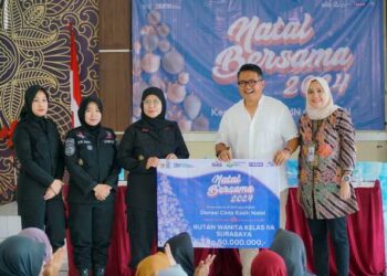 SIER Sebarkan Kebaikan Natal di Rutan Perempuan Kelas IIA Surabaya