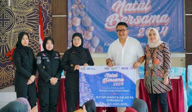 SIER Sebarkan Kebaikan Natal di Rutan Perempuan Kelas IIA Surabaya