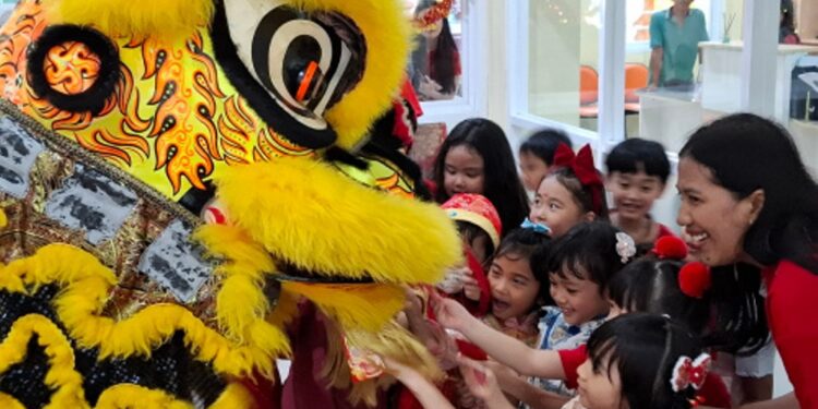 Barongsai hingga Guzheng semarakkan perayaan Imlek di sekolah NSA