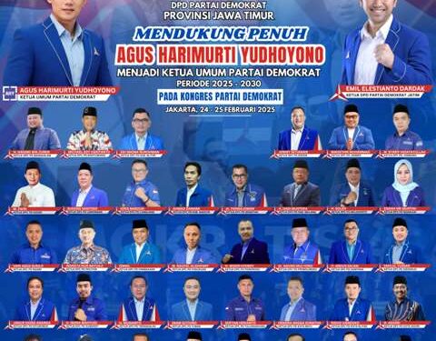 DPD Jatim dan DPC Partai Demokrat se-Jatim  satu suara dukung kembali AHY sebagai Ketua Umum