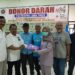 Masyarakat anggota TNI dan Polri ikuti donor darah yang digelar PWI Jatim