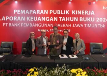 Bank Jatim sukses catatkan pendapatan bersih 2024 sebesar Rp 5,7 triliun atau meningkat 13,6 persen 