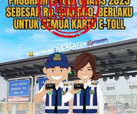 Waspada penipuan program e-Toll gratis Rp500 ribu atas nama Jasa Marga