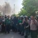 Massa Aliansi Anti Mafia Tanah Jatim kembali hadang upaya eksekusi lahan 9,8 hektar di Tambakoso Sidoarjo