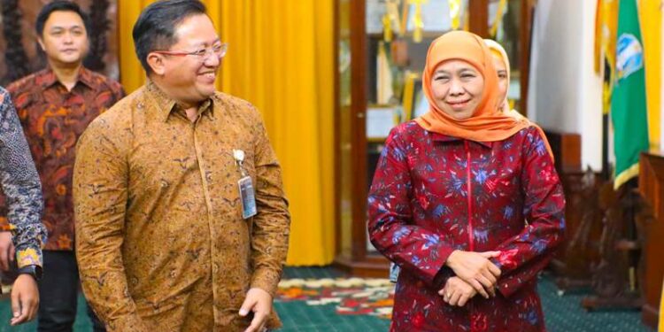 Gubernur Khofifah ajak Bulog sinergi salurkan bahan pokok lewat Koperasi Merah Putih