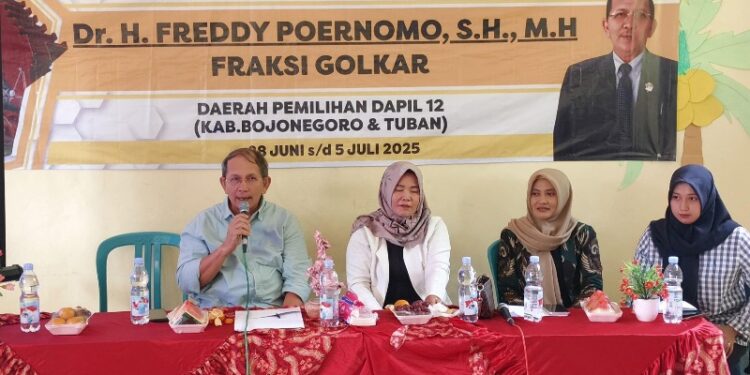 Reses, Fredy Poernomo minta embung di desa Kayulemah di perbaiki dan dikelolahkan ke masyarakat sekitar
