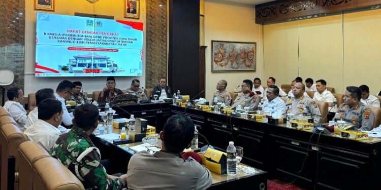 DPRD Jatim, BNN, Direktorat Narkoba Polda Jatim dan Lapas sepakati beberapa langkah strategis, tekan peredaran Narkoba