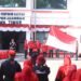 Peringati HUT ke- 80 RI, PDIP Jatim gelar upacara bendera dan makan tumpeng bersama kader dan masyarakat