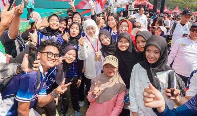 Jatim Sportiv Festival Haornas XLII 2025 pecahkan Rekor MURI, Gubernur Khofifah pacu semangat tingkatkan prestasi olahraga di Jawa Timur