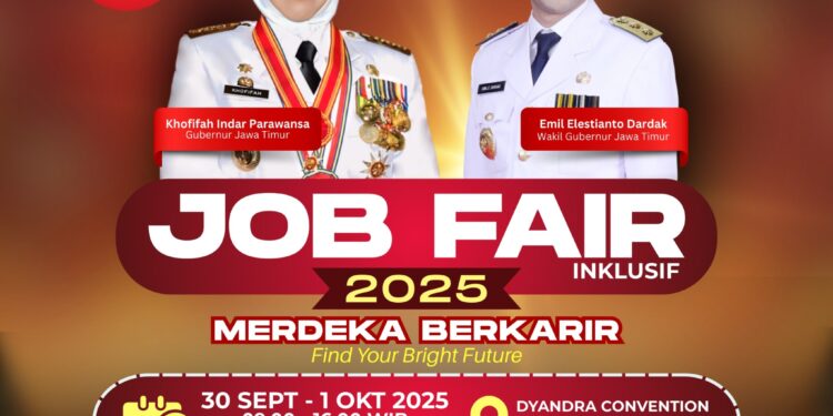 Sambut Hari Jadi Jatim  ke-80, Pemprov gelar Job Fair Inklusif 2025, Gubernur Khofifah :  Mudahkan masyarakat akses pekerjaan