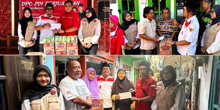PDIP Surabaya salurkan bantuan untuk korban kebakaran di Dupak Timur dan Gresik PPI