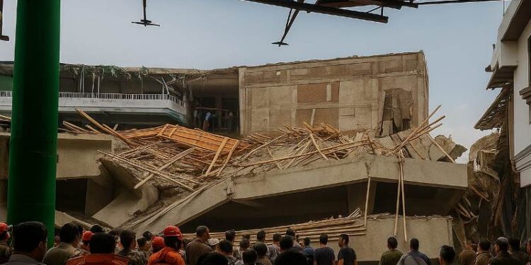 Musala Ponpes Al-Khoziny ambruk, satu santri meninggal dan belasan luka-luka