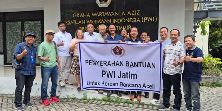 PWI Jatim salurkan bantuan untuk korban bencana Aceh