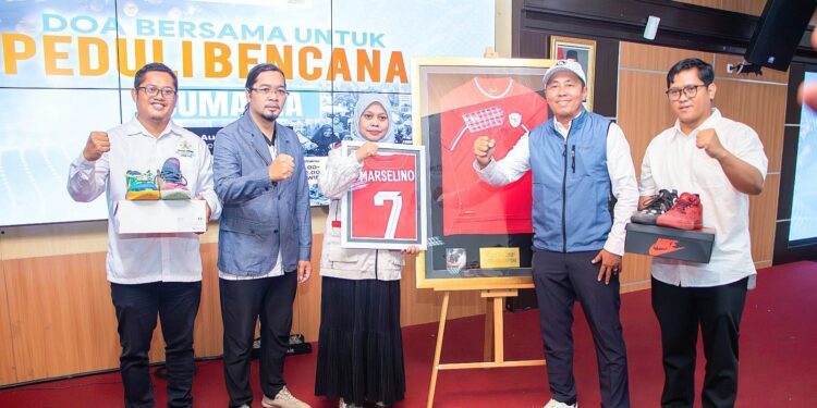 UNESA galang donasi bencana Sumatera: Lelang jersey tanda tangan STY, Mercelino, hingga raket badminton ikonik