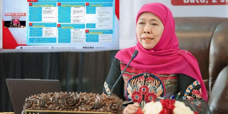 Pimpin rapat pleno hybrid dari RS Karsa Husada Batu, Gubernur Khofifah sampaikan arah pembangunan tahun 2026
