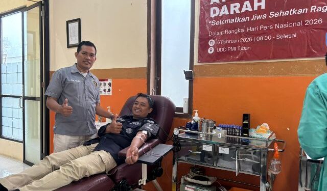 Tasyakuran dan Donor Darah, digelar PWI Tuban untuk peringati HPN 2026