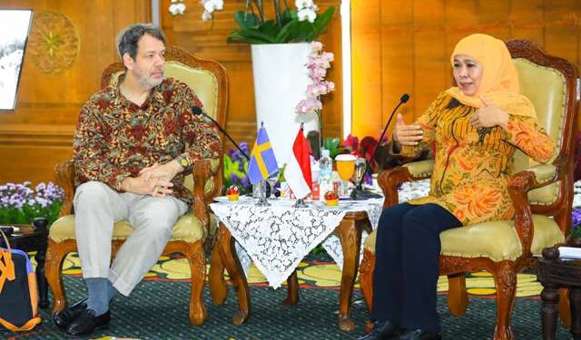 Khofifah terima kunjungan Dubes Swedia, perkuat kerjasama bidang transportasi hingga pendidikan