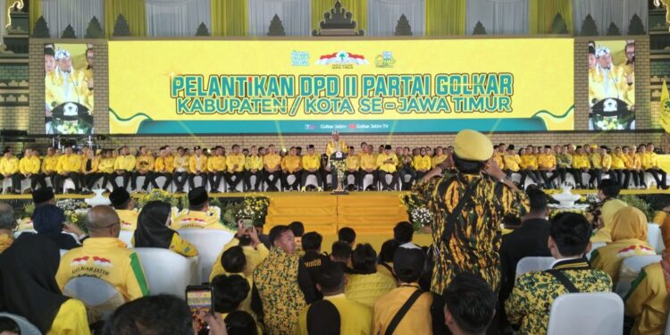 Golkar Jatim cetak sejarah, serentak DPD Golkar Se Jatim dilantik dalam satu moment