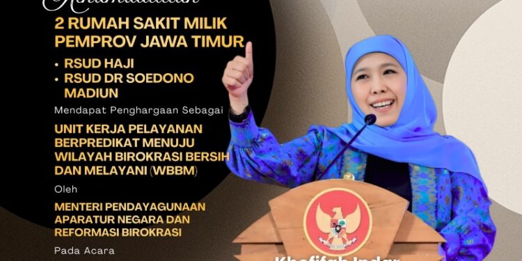Dua RSUD Pemprov sabet predikat birokrasi bersih, Gubernur Khofifah: Komitmen birokrasi bersih dan pelayanan kesehatan transparan