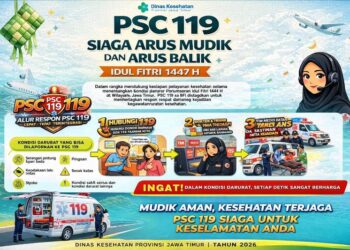 Dinkes Jatim Siapkan 217 Pos Kesehatan untuk Pemudik Lebaran 2026
