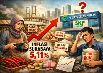 Inflasi Surabaya 5,11 Persen, Peran BUMD Pangan Dipertanyakan