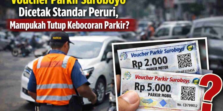 Voucher Parkir Suroboyo Dicetak Standar Peruri, Mampukah Tutup Kebocoran Parkir?