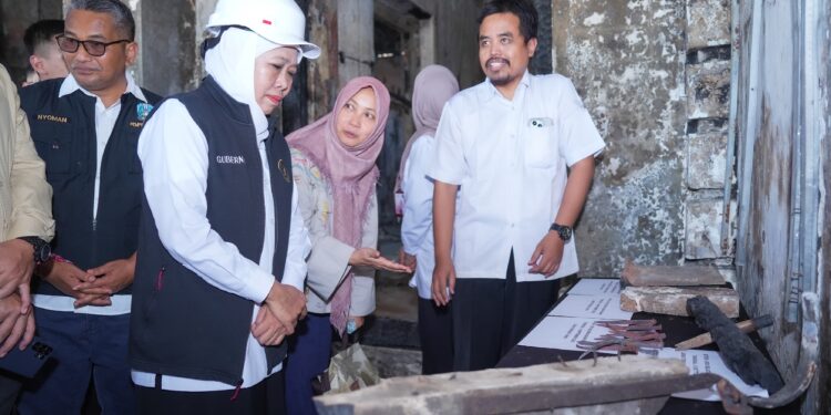 Pemulihan bangunan sayap barat gedung negara Grahadi dimulai, Gubernur Khofifah pastikan jaga bangunan cagar budaya