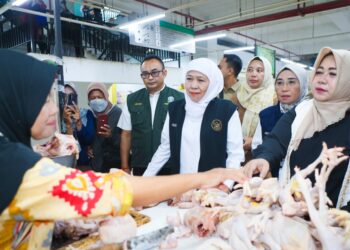 Tinjau pasar legi Ponorogo, Gubernur Khofifah pastikan harga dan stok kebutuhan pokok stabil pasca Idul Fitri