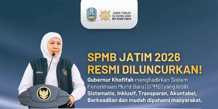 Luncurkan SPMB Jatim 2026, Gubernur Khofifah pastikan proses transparan akuntabel dan berkeadilan