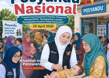 Peringatan hari Posyandu Nasional 2026, Gubernur Khofifah tekankan Peran Strategis Posyandu Berbasis 6 SPM