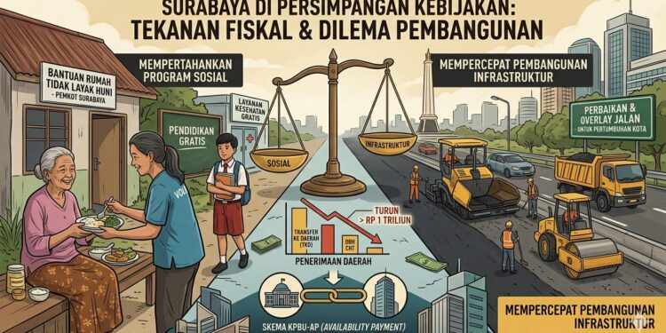 Dilema Surabaya: Program Sosial atau Infrastruktur? Anggaran Amblas Rp1 Triliun