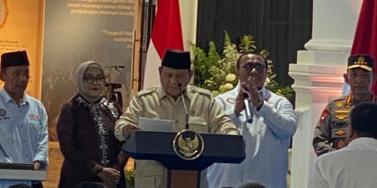 Resmikan Museum Marsinah, Presiden Prabowo tegaskan aparat negara harus berpihak kepada rakyat bukan alat kepentingan kelompok tertentu
