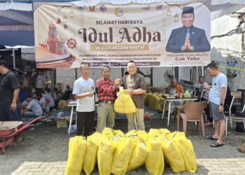 Cak Yebe Tebar 41 Hewan Kurban, Ojol hingga Damkar Ikut Merasakan