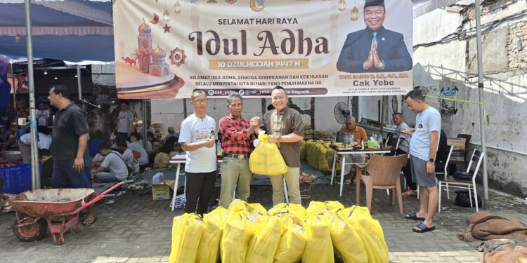Cak Yebe Tebar 41 Hewan Kurban, Ojol hingga Damkar Ikut Merasakan